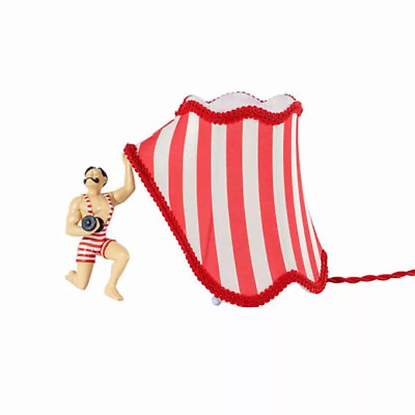 Tischleuchte Circus Abatjour - Super Jimmy textil rot - Seletti - Rot günstig online kaufen