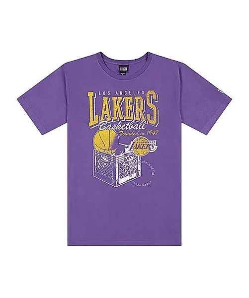 New Era T-Shirt New Era LA Lakers Retro Crate T-Shirt Baumwolle günstig online kaufen