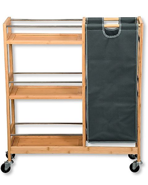 KESPER® Küchenwagen Nischenwagen mit Flaschensammler, Bambus günstig online kaufen