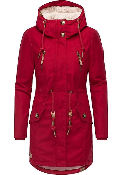 Ragwear Wintermantel Elsie stylischer Winterparka mit Kapuze und Teddyfleec günstig online kaufen