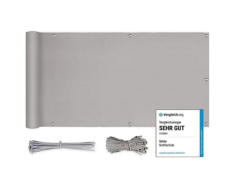 Sekey Balkonsichtschutz PES Balkon Sichtschutz Blickdichte Wetterfest Sonne günstig online kaufen