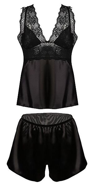 DKaren Pyjama romantisches, kurzes Schlafanzug-Set in Satin-Optik, Damen Na günstig online kaufen
