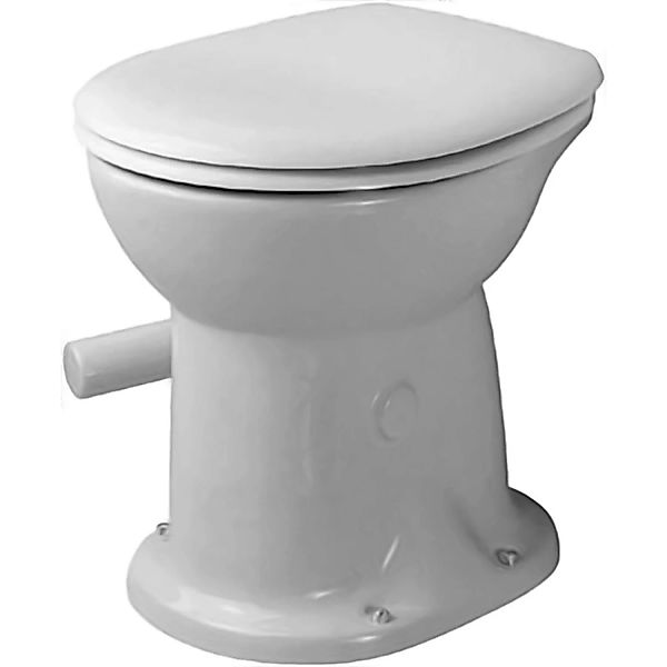 Duravit Stand-WC Duraplus Trockenklosett Weiß ohne WC-Sitz günstig online kaufen