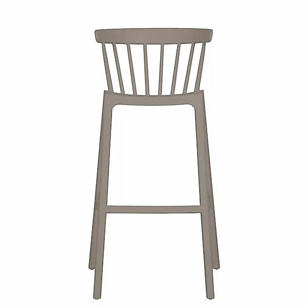 Barhocker Barstuhl aus Polypropylen mit Rückenlehne (2er Set) günstig online kaufen
