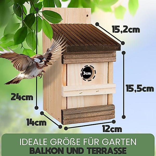 Oramics Nistkasten Holz Vogelhaus Nisthöhle Nisthaus günstig online kaufen
