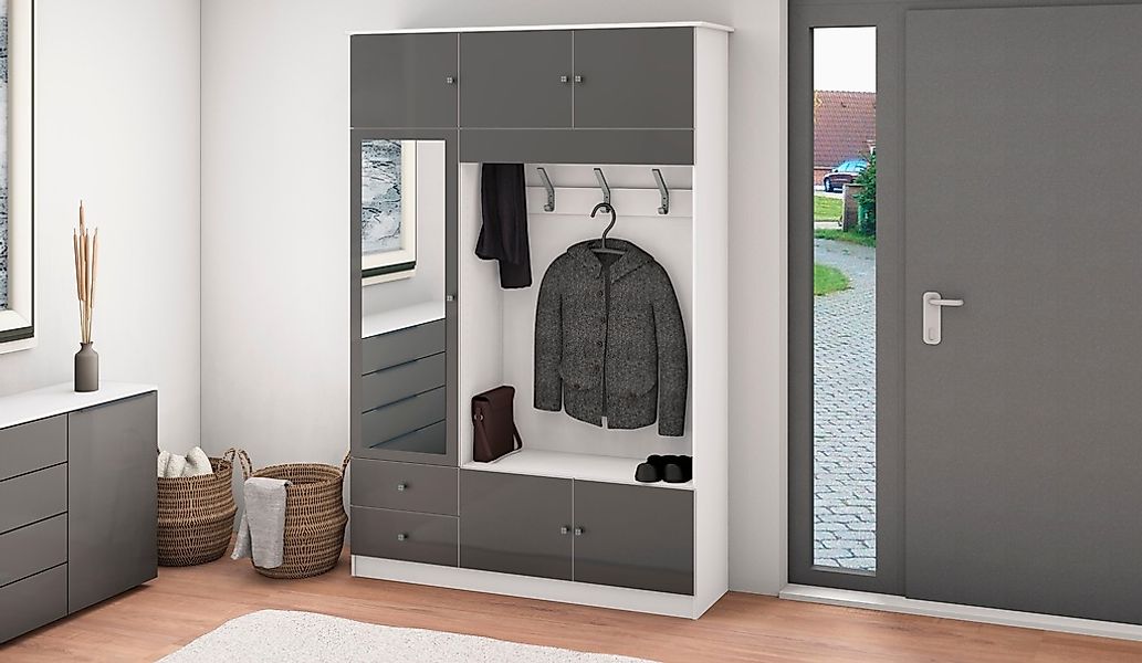 borchardt Möbel Garderobenschrank "Kompakta", Höhe 202 cm günstig online kaufen