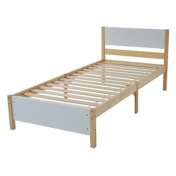 Gotagee Holzbett Einzelbett Futonbett Jugendbett Doppelbett Bett flaches Be günstig online kaufen