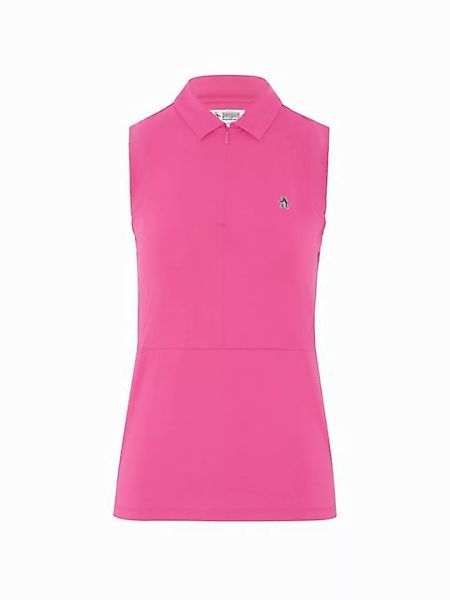 Original Penguin Poloshirt Penguin Golfpolo Sleeveles 1/4 Zip Mesh Block Pi günstig online kaufen