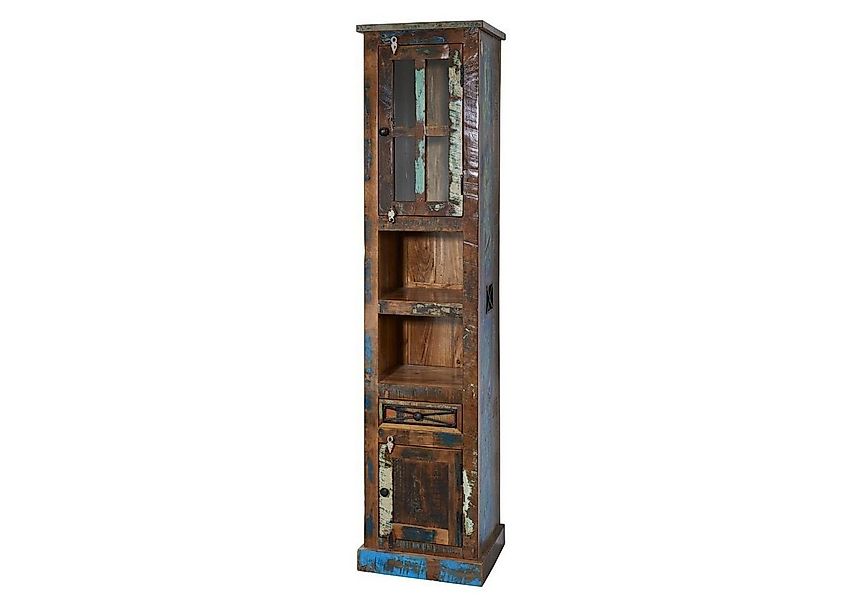 Massivmoebel24 Dreh-/Schwebetürenschrank (Altholz 44x34x189 mehrfarbig NATU günstig online kaufen