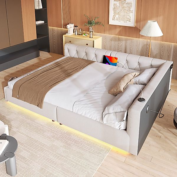 STILVORA Schlafsofa 140x200 mit LED&Matratze,Tagesbett Daybett günstig online kaufen