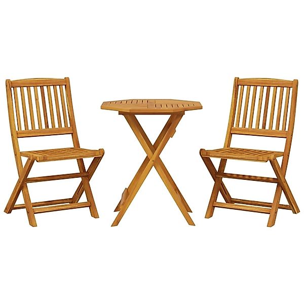 vidaXL 3-Tlg Bistro-Set Klappbar Massivholz Akazie 3295253 günstig online kaufen