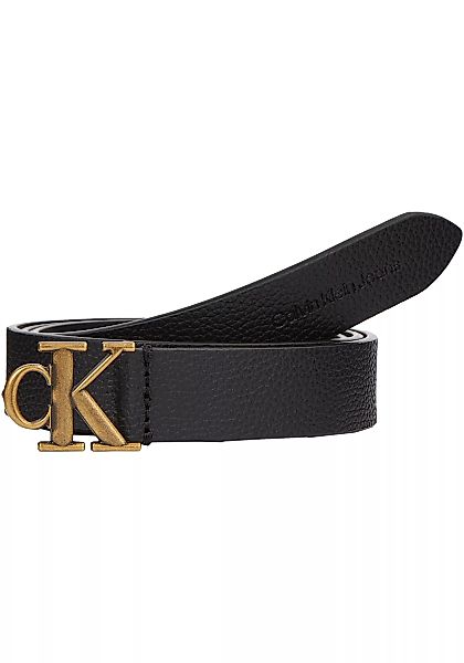 Calvin Klein Jeans Ledergürtel, mit CK-Monogrammschnalle günstig online kaufen