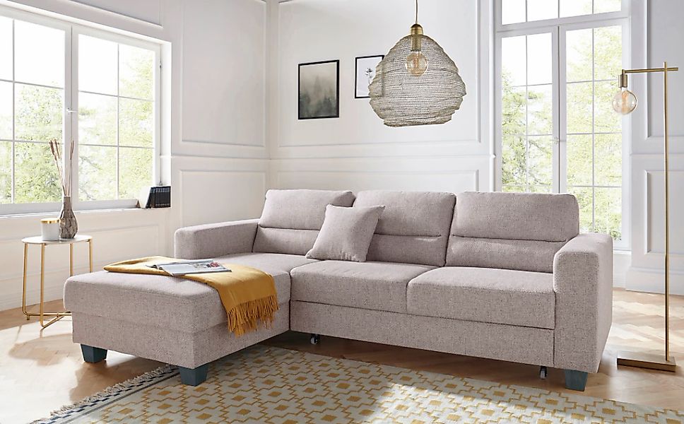 TRENDMANUFAKTUR Ecksofa "Chamber, zeitlos & modern, hoher Sitzkomfort, Brei günstig online kaufen