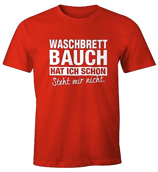 MoonWorks Print-Shirt Lustiges Herren T-Shirt Waschbrettbauch günstig online kaufen