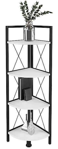 VCM Standregal Holz Metall Eckregal Bücher günstig online kaufen