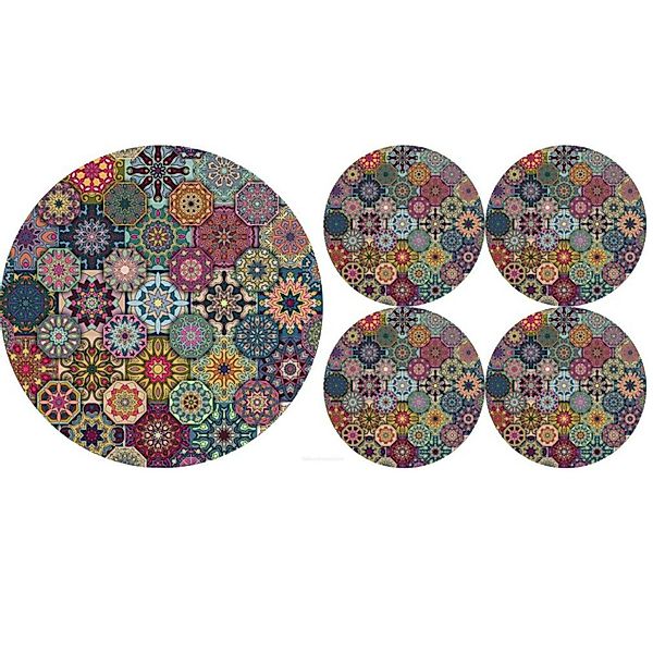 Bertoni Platzset, Set runde Tischuntersetzer 1+4 günstig online kaufen
