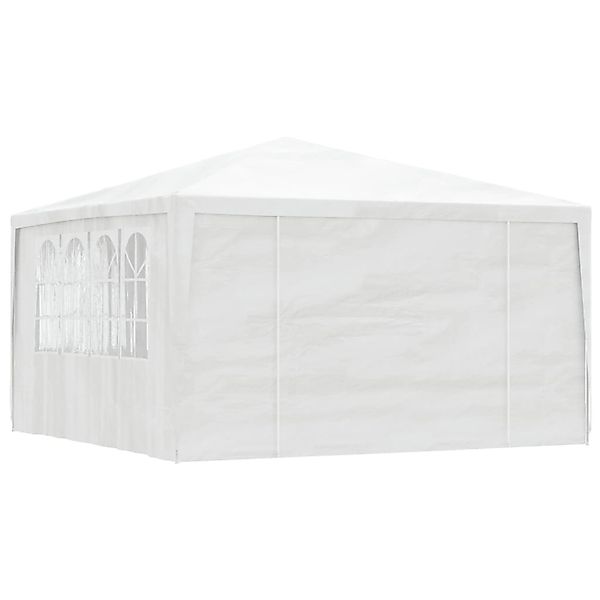 vidaXL Profi-Partyzelt mit Seitenwänden 4x4 m Weiß 90 g/m2 günstig online kaufen