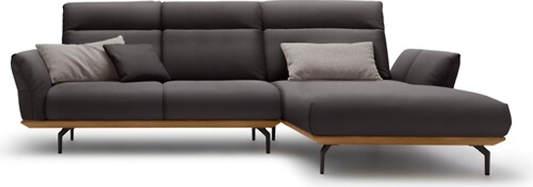 Creation BY ROLF BENZ Ecksofa »CR.460«, Sockel in Nussbaum, Winkelfüße in U günstig online kaufen