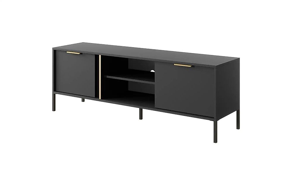 Lowboard  Lars ¦ schwarz ¦ Maße (cm): B: 153,1 H: 53,4 Kommoden & Sideboard günstig online kaufen
