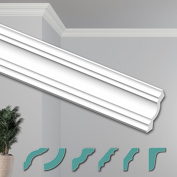 Hexim Deckenleiste ZG34, 20 Meter / günstig online kaufen