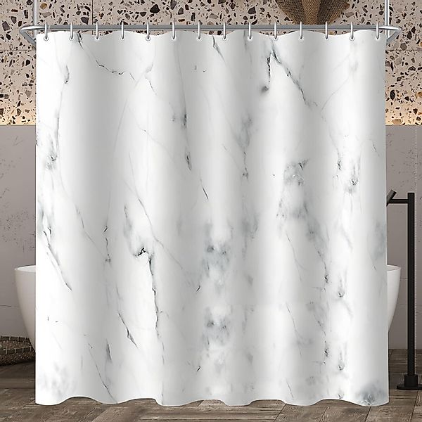 Lerores Duschvorhang Duschvorhang 240x200cm Marmor wasserabweisend günstig online kaufen