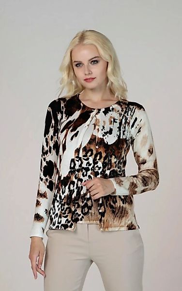 Passioni Strickjacke Twinset mit gemischtem Animal-Print günstig online kaufen