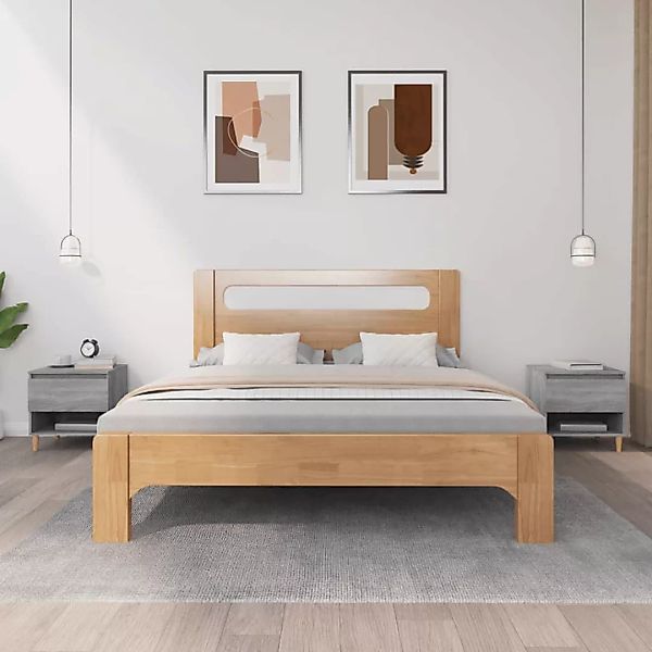 Vidaxl Nachttische 2 Stk. Grau Sonoma 50x46x50 Holzwerkstoff günstig online kaufen