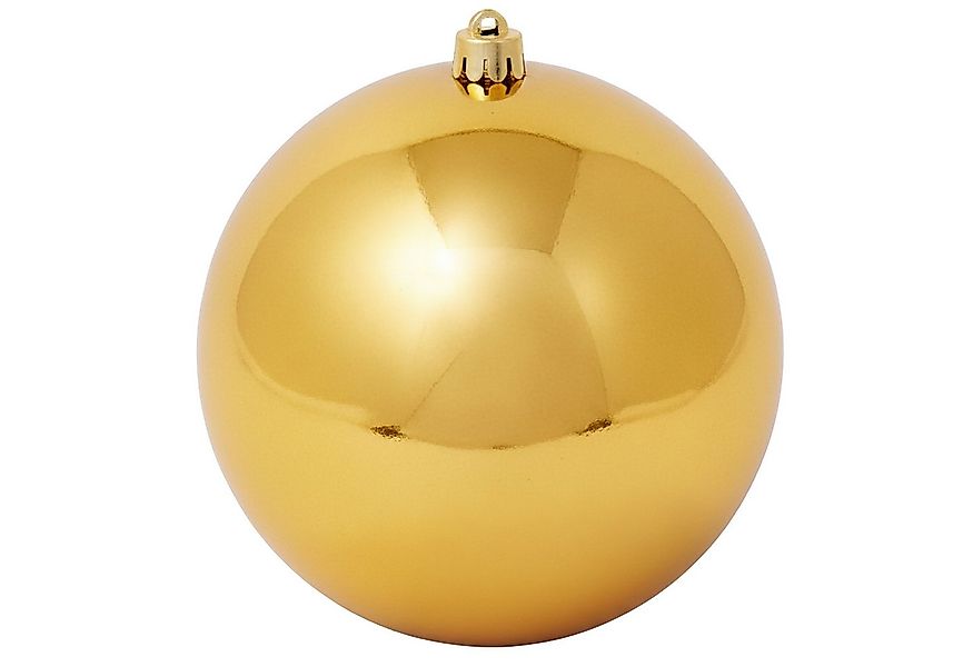 B&S Weihnachtsbaumkugel Weihnachtskugel Kunststoff Ø 25 cm gold für Innen & günstig online kaufen