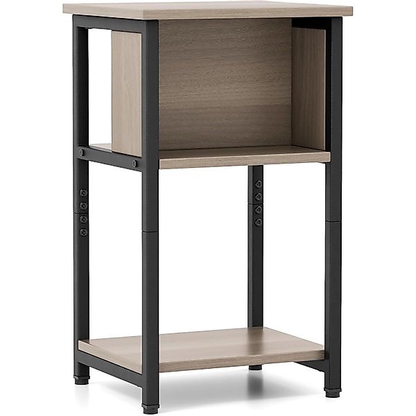 Costway Nachttisch mit Ablage mit Verstellbaren Fußpolstern günstig online kaufen