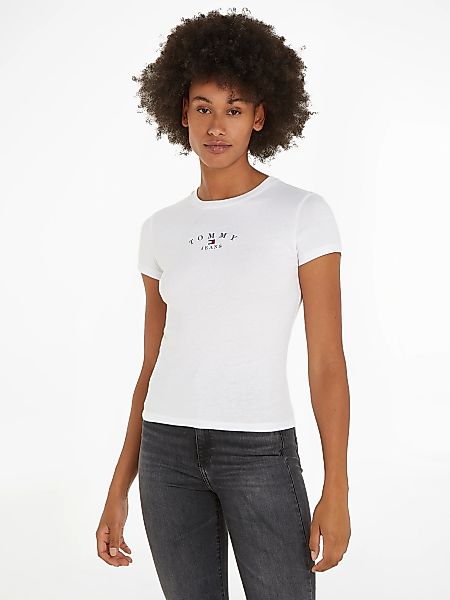 Tommy Jeans T-Shirt "TJW SLIM ESSENTIAL LOGO 2 SS", mit Tommy Jeans Flagge günstig online kaufen