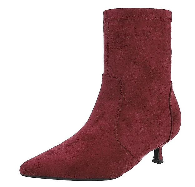 Ital-Design Eleganter Damen-Stiefel aus weichem Material mit Absatz Stiefel günstig online kaufen