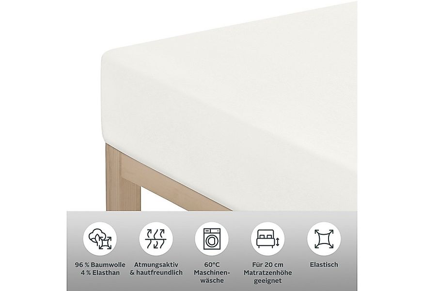 OTTO home Spannbettlaken Cremona Comfort, Jersey-Elasthan, Gummizug: rundum günstig online kaufen