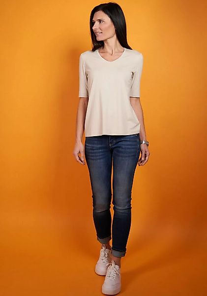 Seidel Moden V-Shirt mit Halbarm aus softem Material, MADE IN GERMANY günstig online kaufen