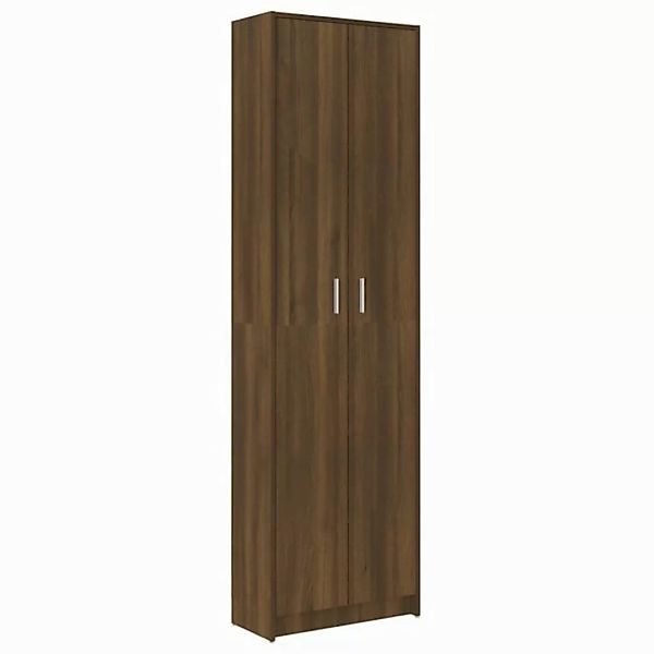 furnicato Kleiderschrank Garderobenschrank Braun Eiche-Optik 55x25x189 cm H günstig online kaufen