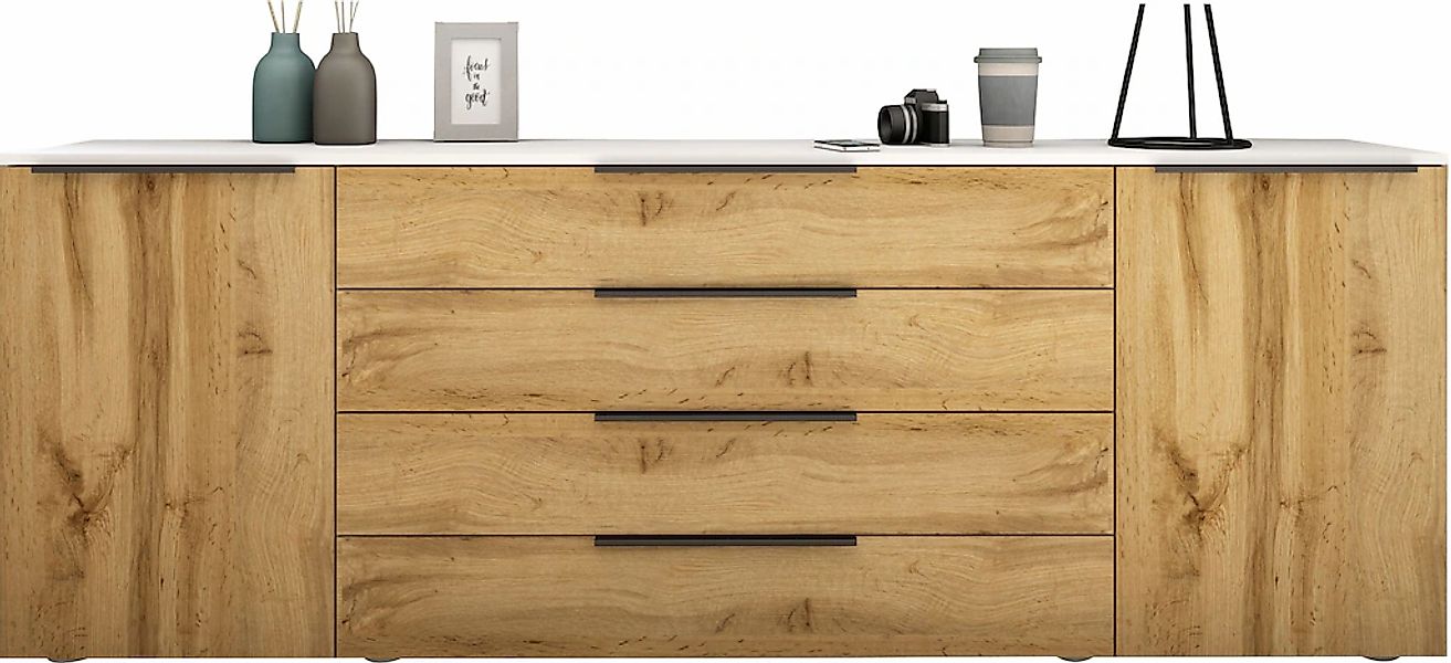 borchardt Möbel Sideboard "Tom, moderne Kommode mit Metallgriffen, 200cm br günstig online kaufen