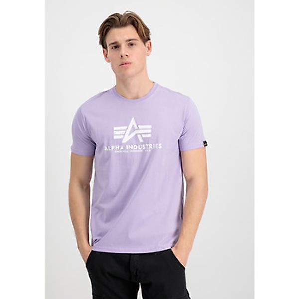 Alpha Industries  T-Shirts & Poloshirts Basic T-Shirt BL - pale violet günstig online kaufen