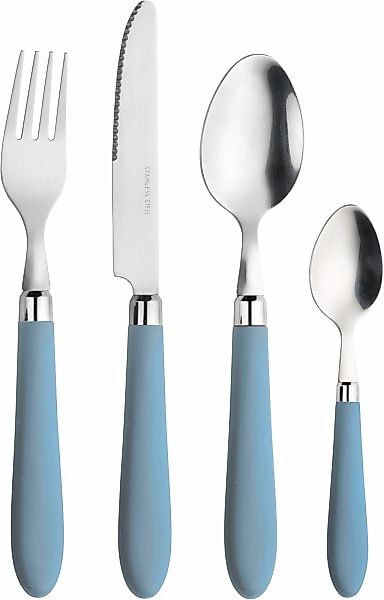 PINTINOX Besteck-Set "Daisy 0" mit farbigem Kunststoffgriff günstig online kaufen