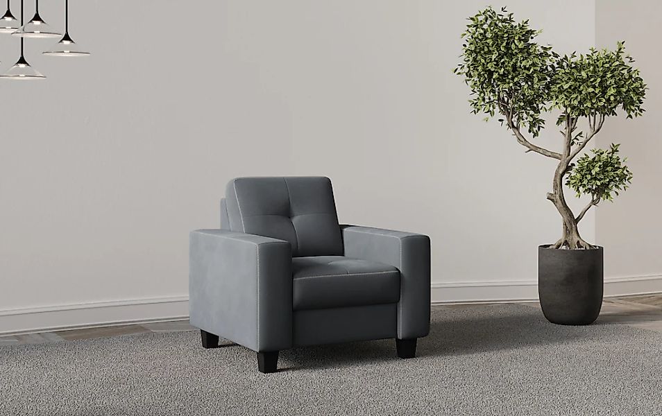 Home affaire Sessel "Varese" Kreuznaht in beige günstig online kaufen