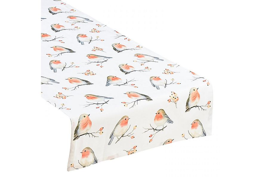 Viana Tischläufer Tischläufer Herbst Deko Rotkehlchen Tischband 40x150cm Ba günstig online kaufen