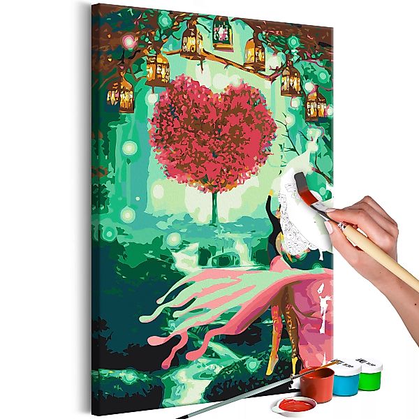 Malen Nach Zahlen - Heart Tree günstig online kaufen