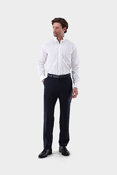 Hemd mit hohem Stehkragen und Biesen günstig online kaufen