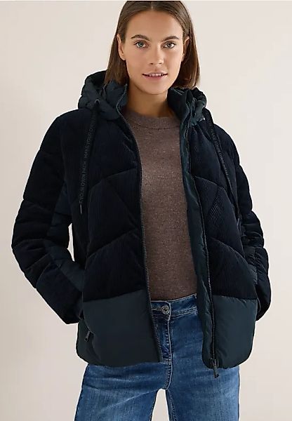 Puffer Jacke mit Cord-Mix günstig online kaufen