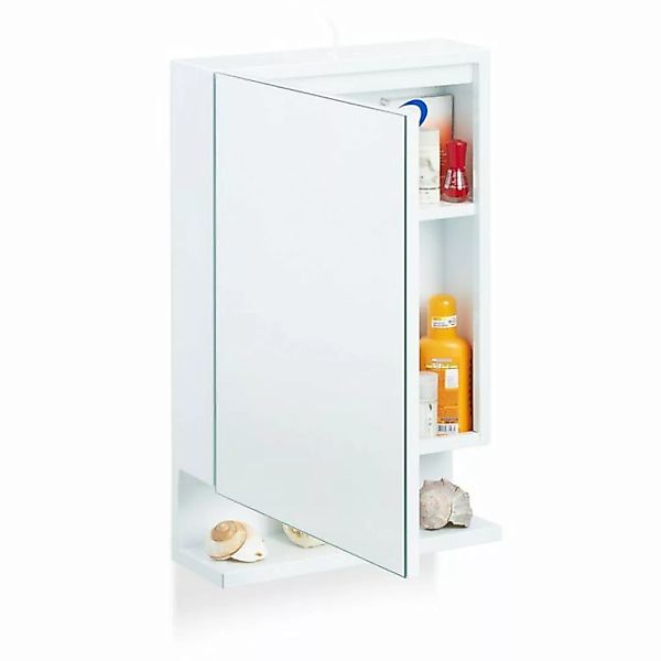 relaxdays Badspiegelschrank mit Steckdose weiß günstig online kaufen
