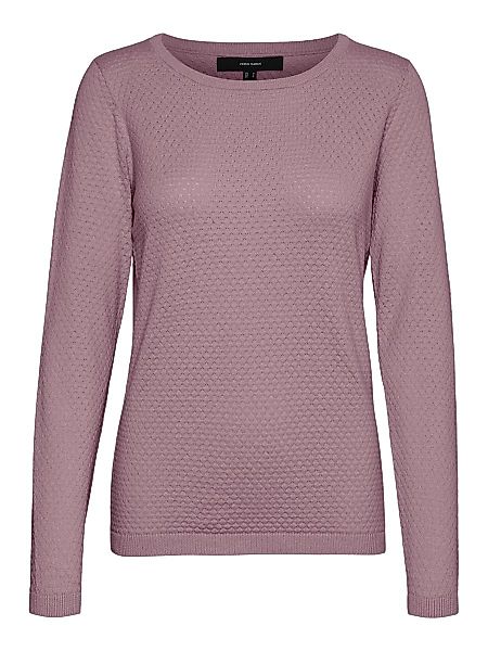 VERO MODA Strukturierter Pullover Damen Violett günstig online kaufen
