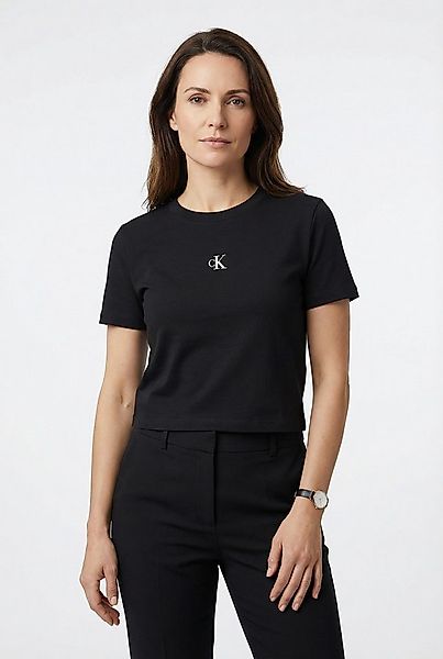 Calvin Klein Jeans T-Shirt LOGO CROPPED TEE Boxy fit mit Rundhalsausschnitt günstig online kaufen