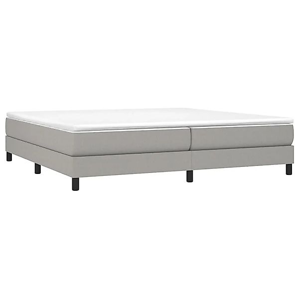 vidaXL Boxspringbett mit Matratze Hellgrau 200x200 cm Stoff 3144101 günstig online kaufen