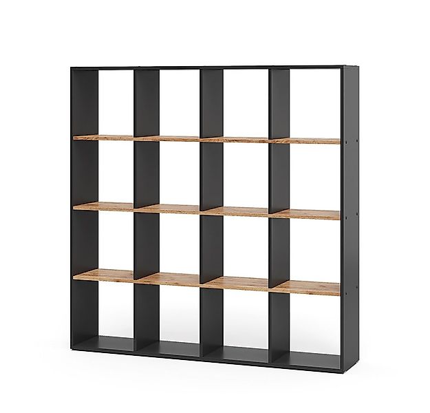 Vicco Raumteiler Karree, Anthrazit/Goldkraft Eiche, 138.5 x 142.5 cm günstig online kaufen