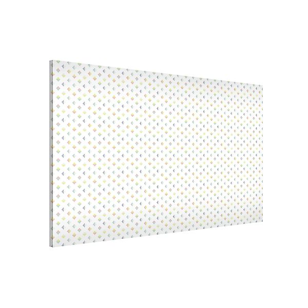Magnettafel Muster & Textur - Querformat 3:2 Pastell Dreiecke günstig online kaufen