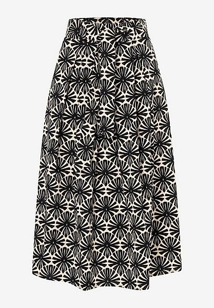 MORE&MORE Stoffhose Poplin Print Skirt günstig online kaufen