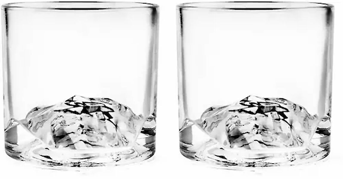 LIITON Whiskyglas »Mt. Blanc«, (Set, 2 tlg.), dicker Glasboden als Bergmoti günstig online kaufen